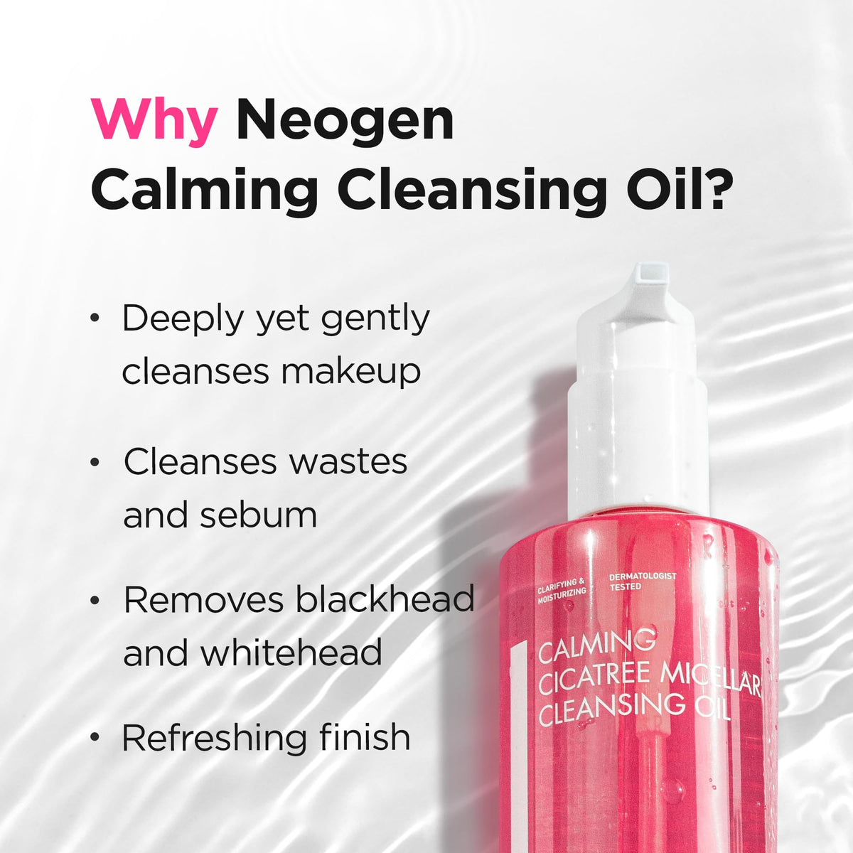 NEOGEN Dermalogy Calming Cleansing Oil, 10.14 fl oz (300 ml)