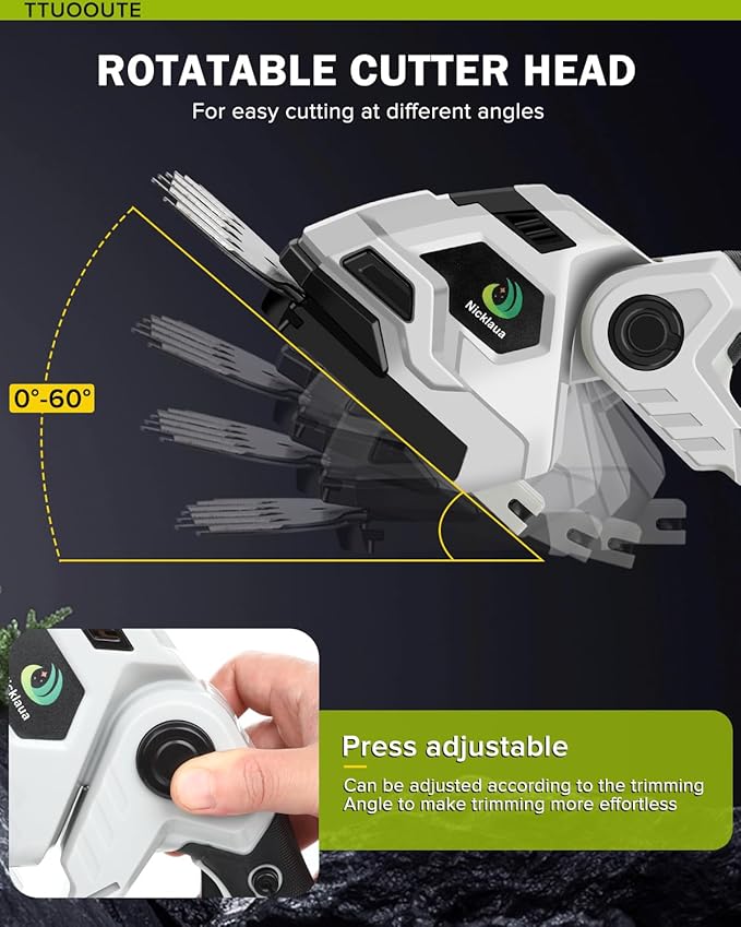 Cordless Hedge Trimmer,2 in 1 Cordless Grass Shear & Hedge Shear/Shrubbery Trimmer with Dual-Action Blade Cutting Capacity,Hedge Shear with 2 PCS Rechargeable Battery and Charger for Garden,Lawn