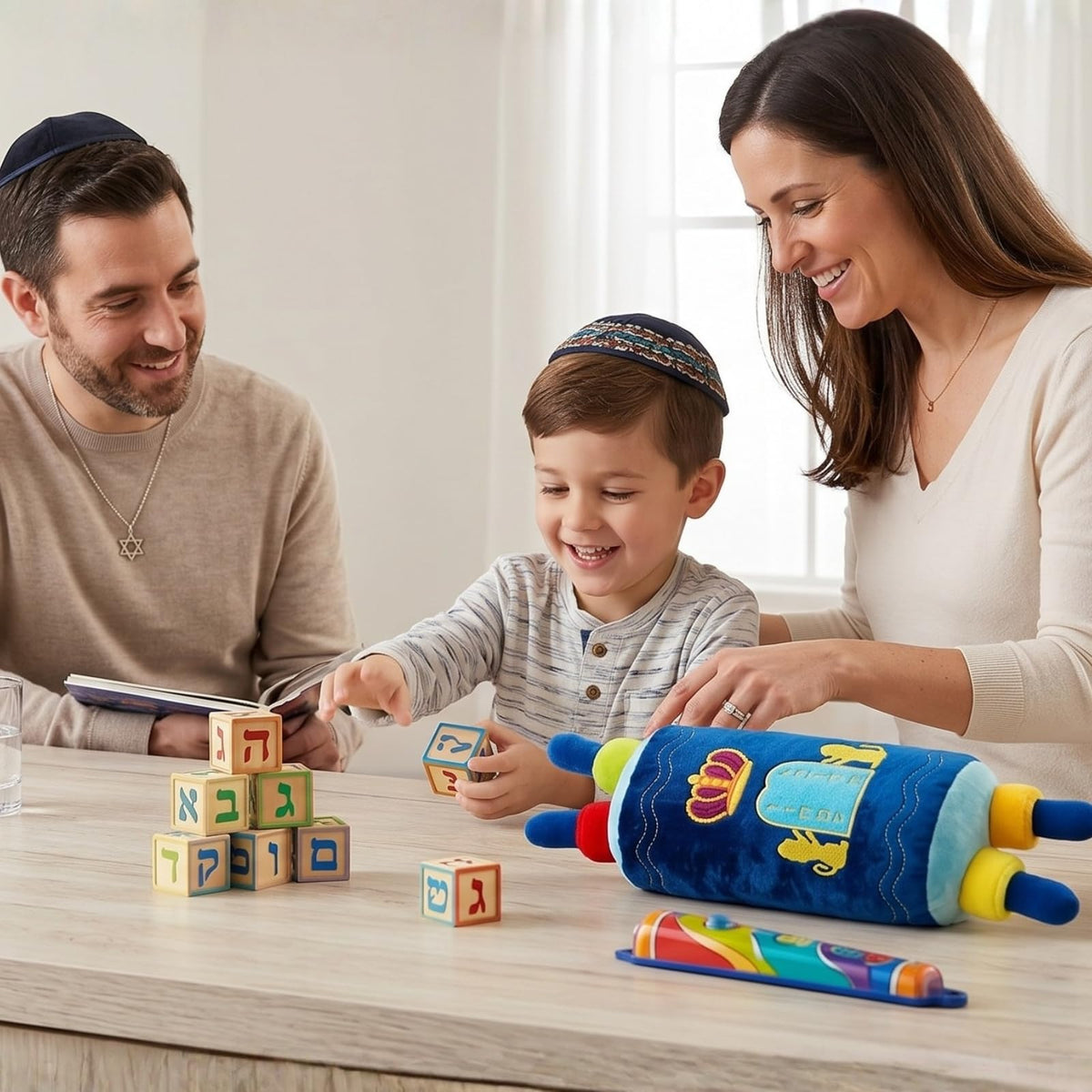 Rite Lite My Soft Torah Plush Toy Shabbat Gifts Educational Judaica Shabbos Hebrew Simchat Jewish Gifts Fun & Educational Party Favors | Ideal for Play, Learning, & Celebrating Jewish Traditions 16"H