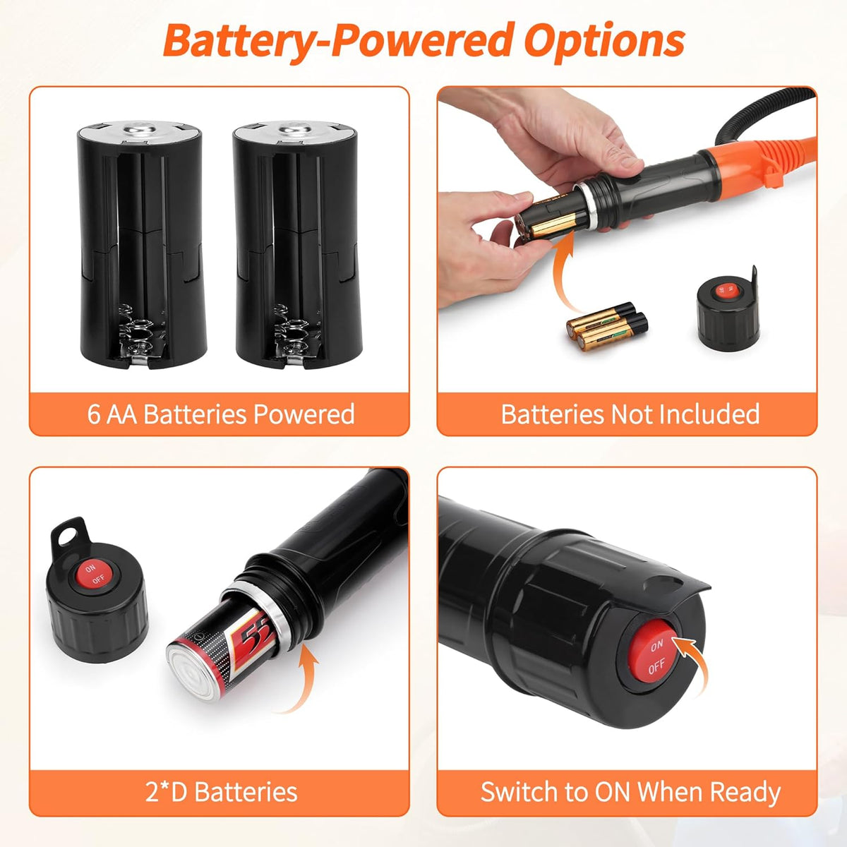 Portable Fuel Transfer Pump, Battery-Powered Siphon Pump for Gas, Diesel, Cars, Boats, Gas Cans, Spill-Proof, Quick & Easy Liquid Transfer