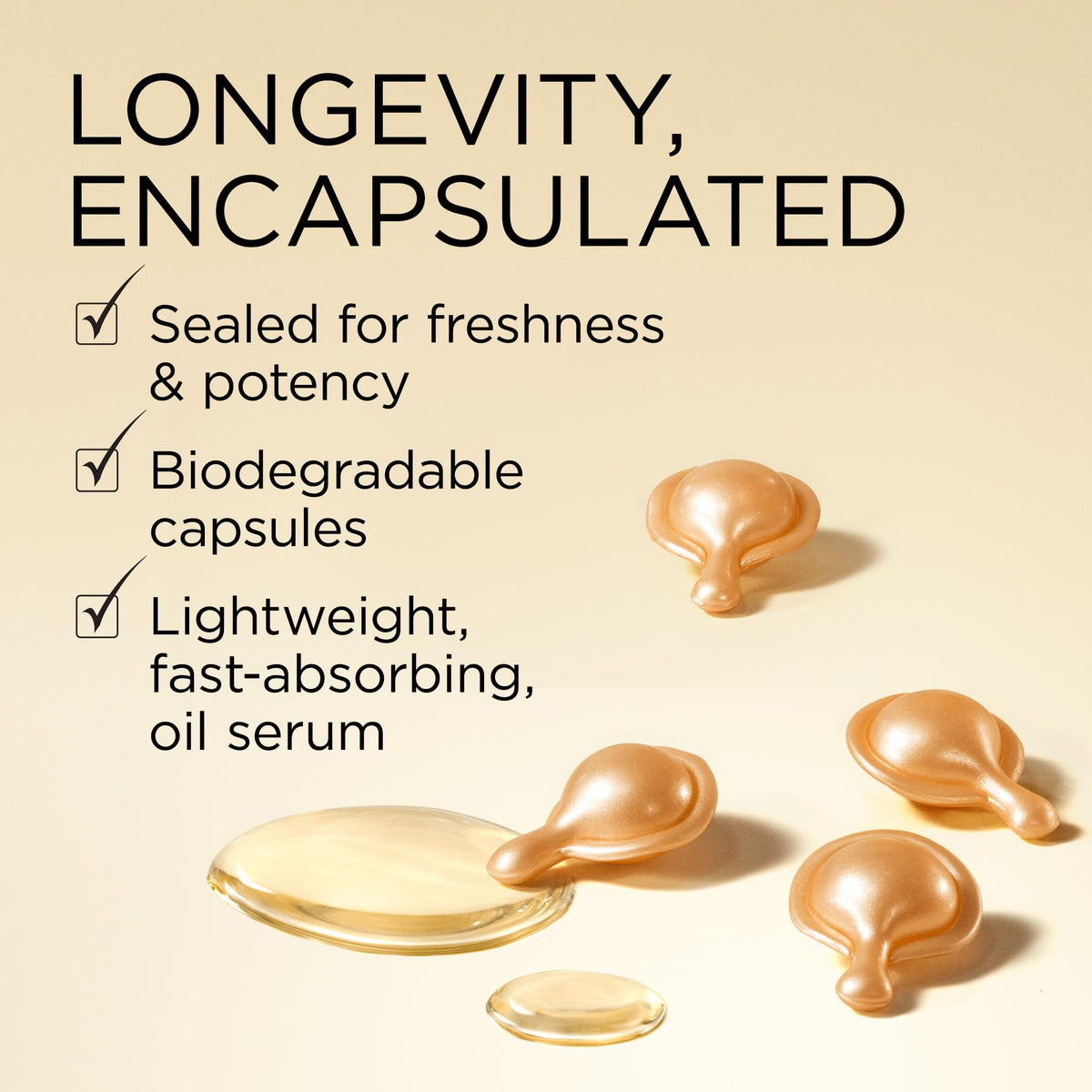 Elizabeth Arden Advanced Gold Ceramide Capsules Daily Youth Restoring Serum for Face, Anti-Aging Skin Care, 30 count