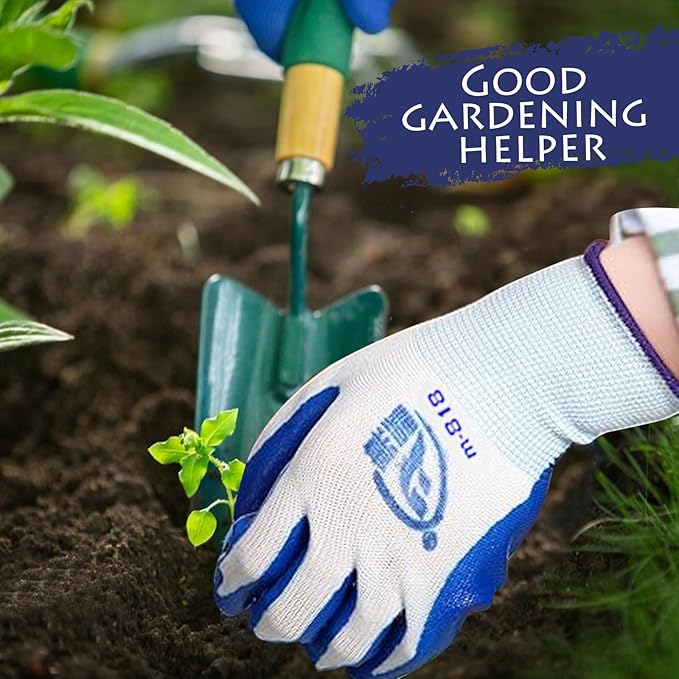48 Pairs Garden Gloves for Women Men Breathable Rubber Coated Yard Safety Work Thorn Proof Work Gloves