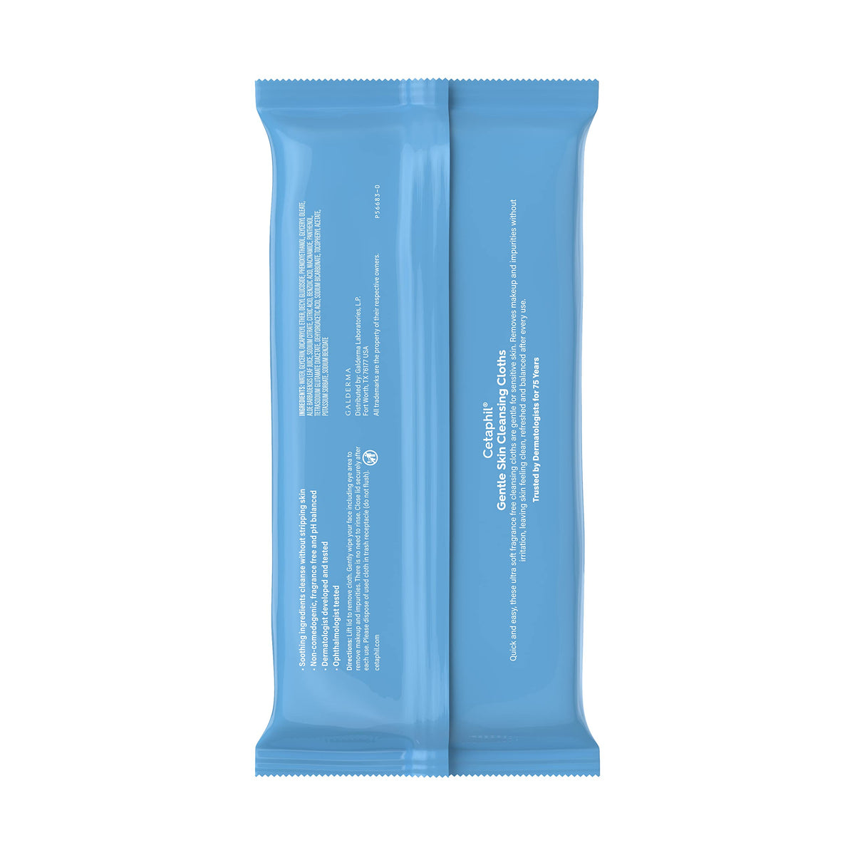 Cetaphil Cleansing Face & Body Wipes, Fragrance Free, 25ct, 3-Pack