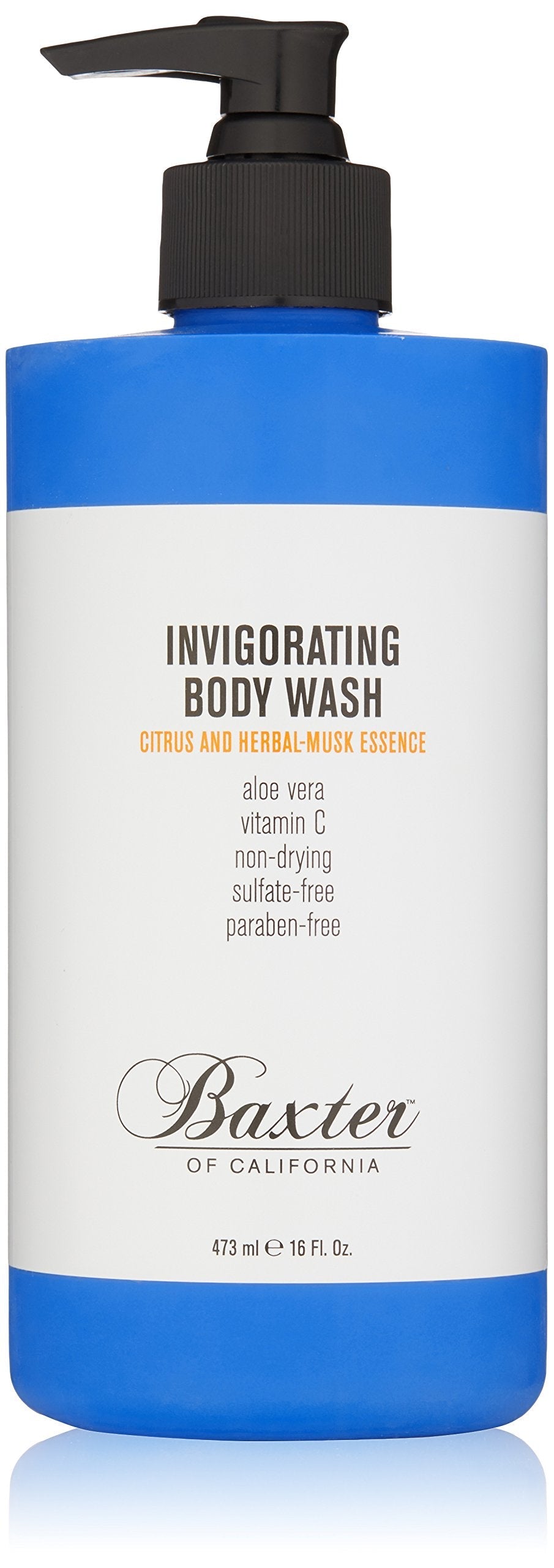 Baxter Of California Invigorating Body Wash, Citrus & Herbal Musk, 16 Oz