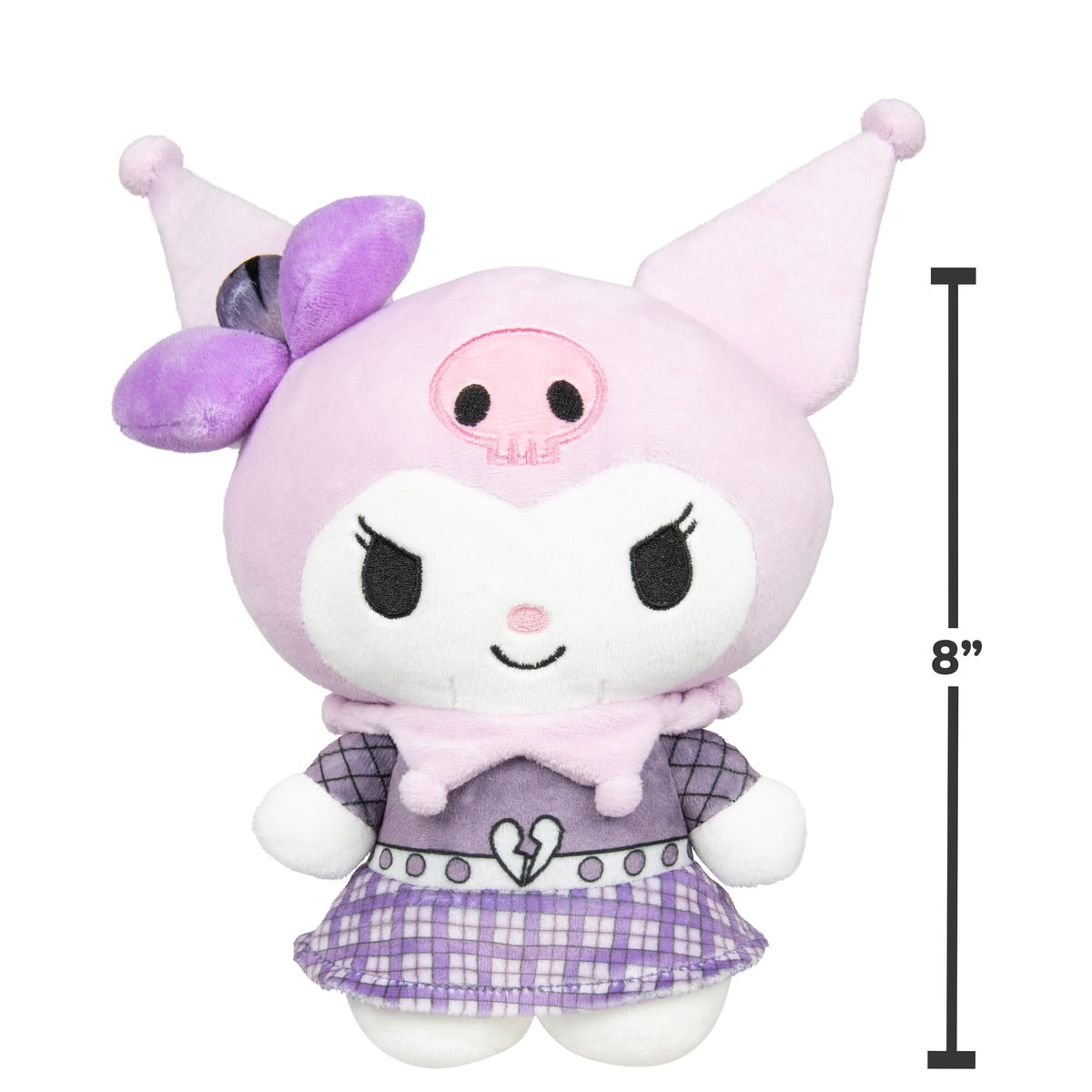 Jazwares Hello Kitty and Friends Series 2, Kuromi Punks Plush - Officially Licensed Sanrio Product from Ages 6+
