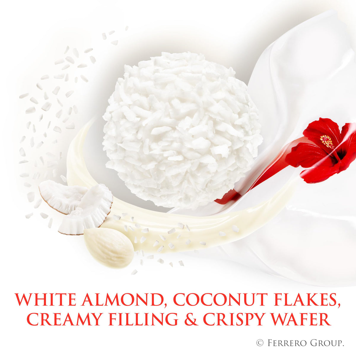 Raffaello Almond Coconut Candy, 15 Individually Wrapped Gourmet Candy Box, 6 boxes, 5.3 oz