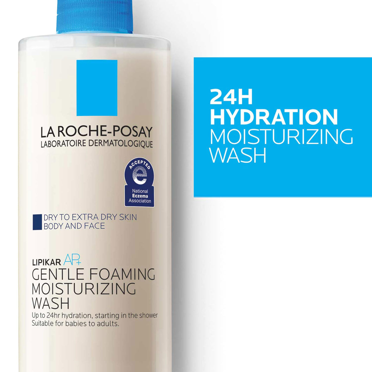 La Roche-Posay Lipikar AP+ Gentle Moisturizing Body Wash, 13.52oz