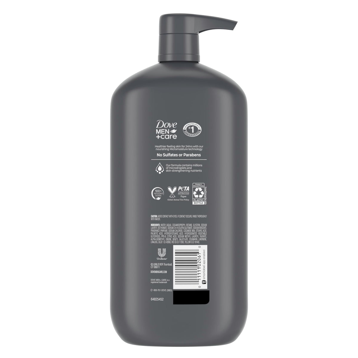 Dove Men Body & Face Wash Clean Comfort Men's Body Wash with 30 oz
