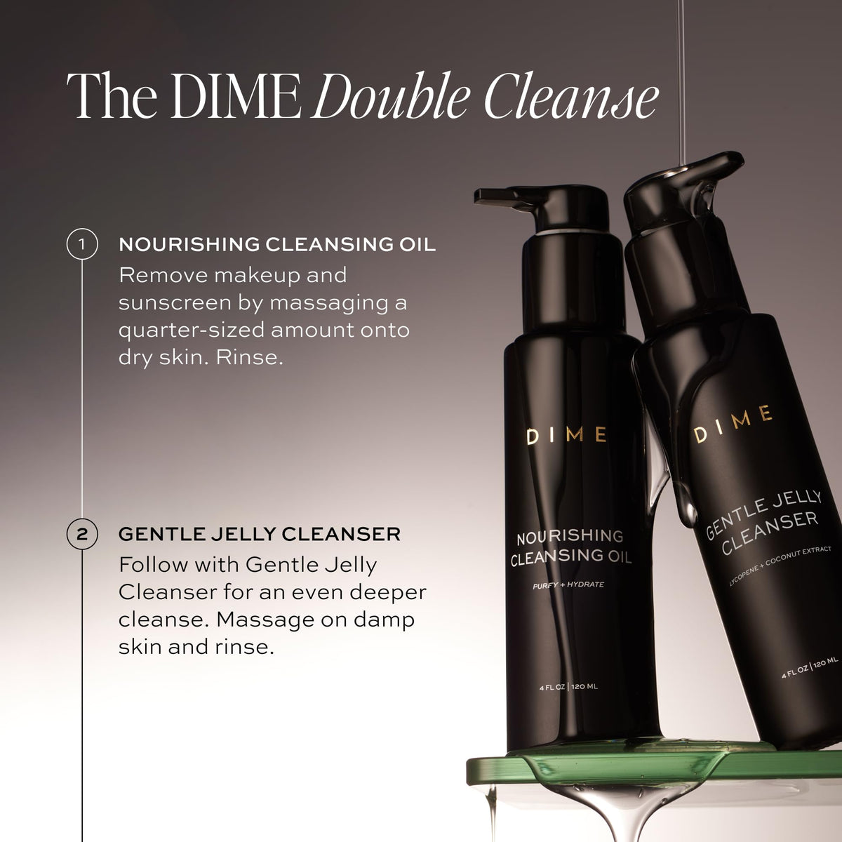 DIME Beauty Nourishing Cleansing Oil - 2-in-1 Cleanser, 4 oz