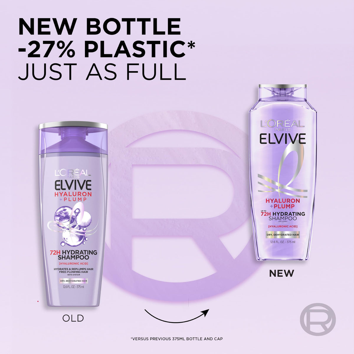 L'Oreal Paris Elvive Hyaluron Plump Shampoo, 12.6 Fl Oz
