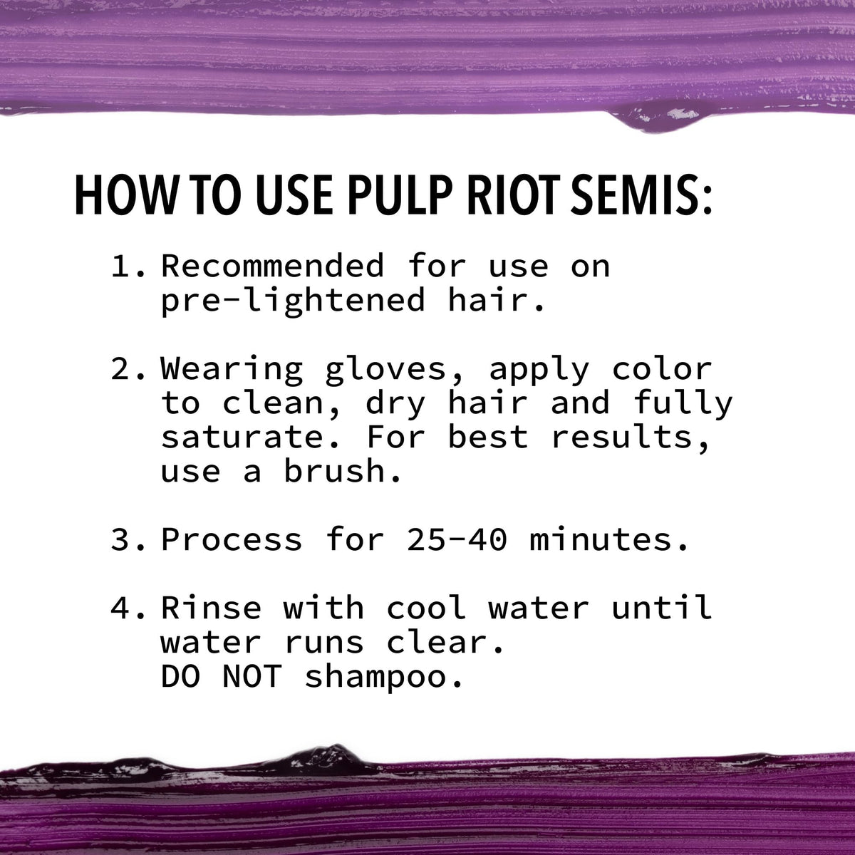 Pulp Riot Dark Matter Semi Permanent Hair Color – Electric Violet, 4 oz
