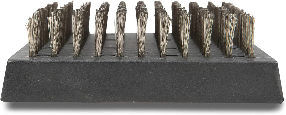 BBQ-AID 2-Pack Wire Grill Brush Replacement Heads, Grill Cleaning Bristle Brush - Screwdriver Included, for 2024 Model Grill Brush and Scraper. No Scratch Cleaning for Any Grill: Char Broil & Ceramic