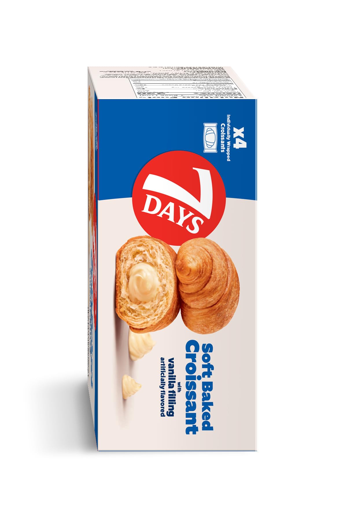 7Days Soft Croissant Multipacks (16 Pack) – Vanilla, Non-GMO Breakfast Pastry