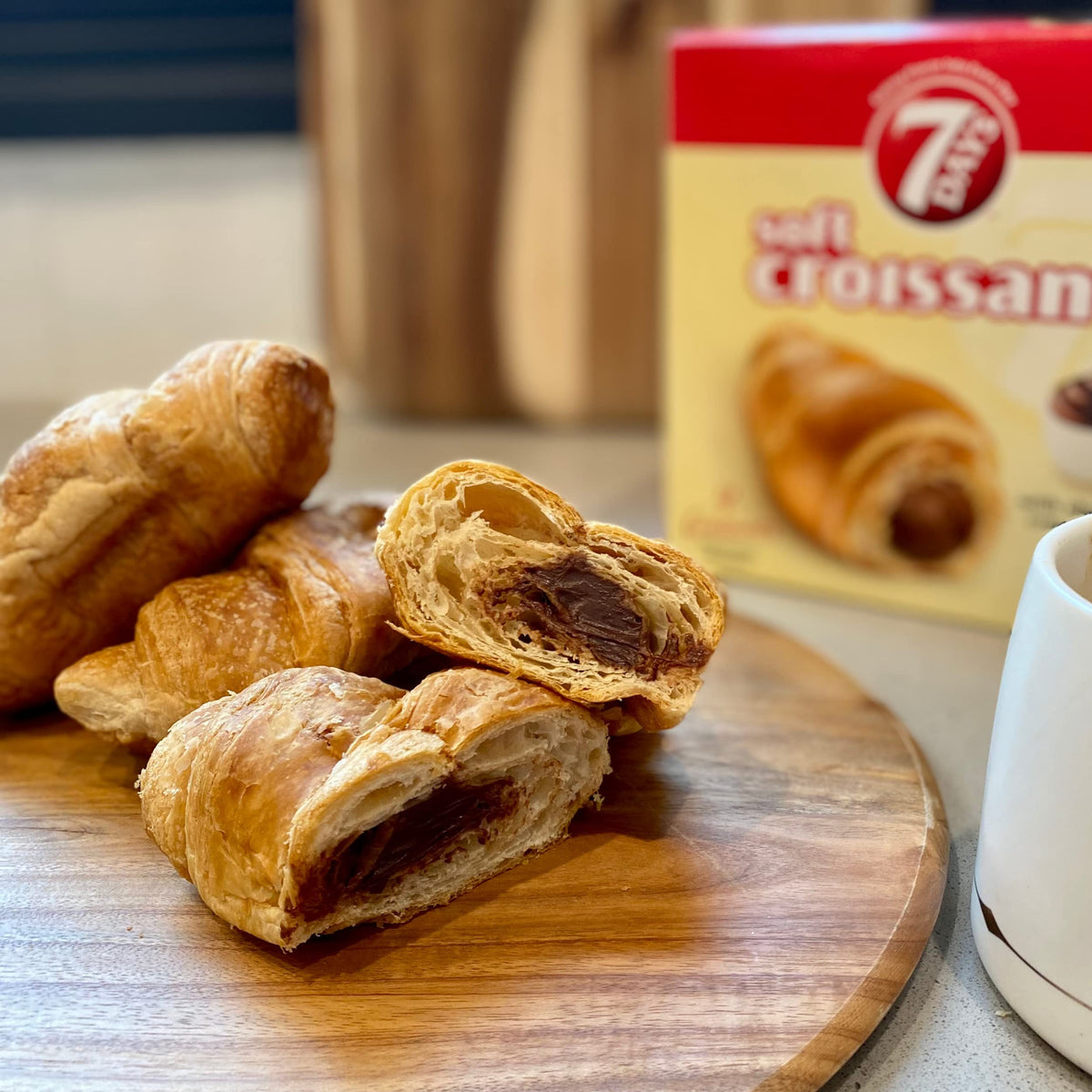 7 Days Soft Croissant Variety Pack (24 Count) – Chocolate, Vanilla, Strawberry Vanilla & Caramel