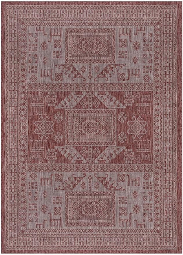 Keen Home Design Terrace Outdoor Throw Rug - 3x5 Washable Indoor/Outdoor Rug for Patio, Kitchen, Balcony, Beach, Garden, Deck and Porch, Size: 3'x5'