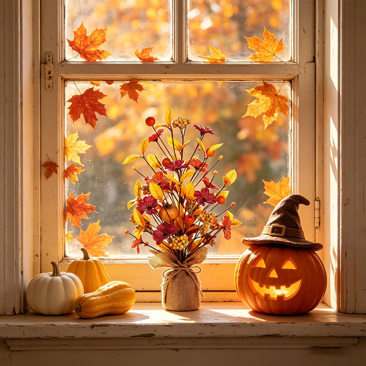 18IN Fall Table Tree Decor for Autume Thanksgiving Home Decorations