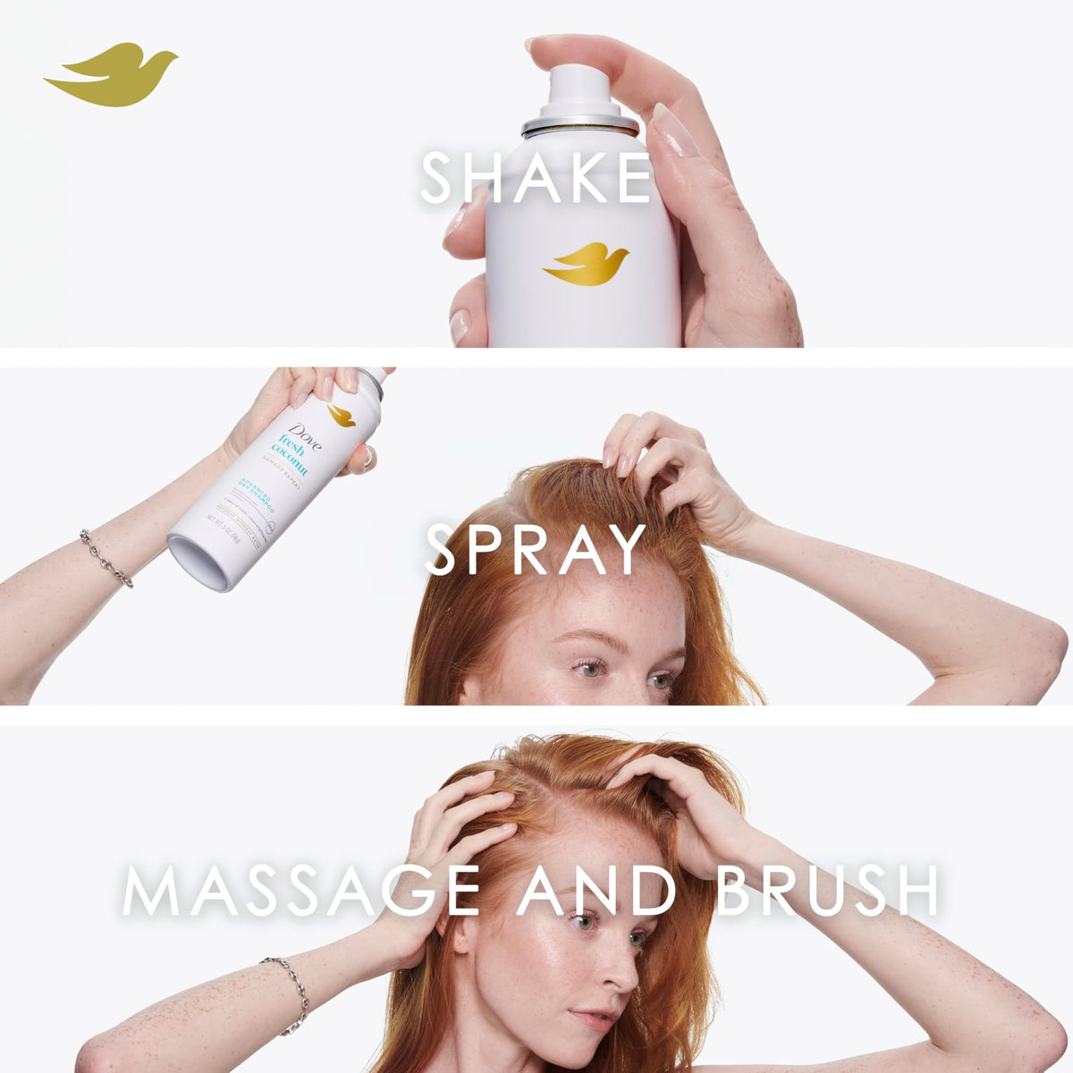 Dove Dry Shampoo Spray, Hair Volume & Fullness, Absorbs Oil, 5 oz (2-Pack)