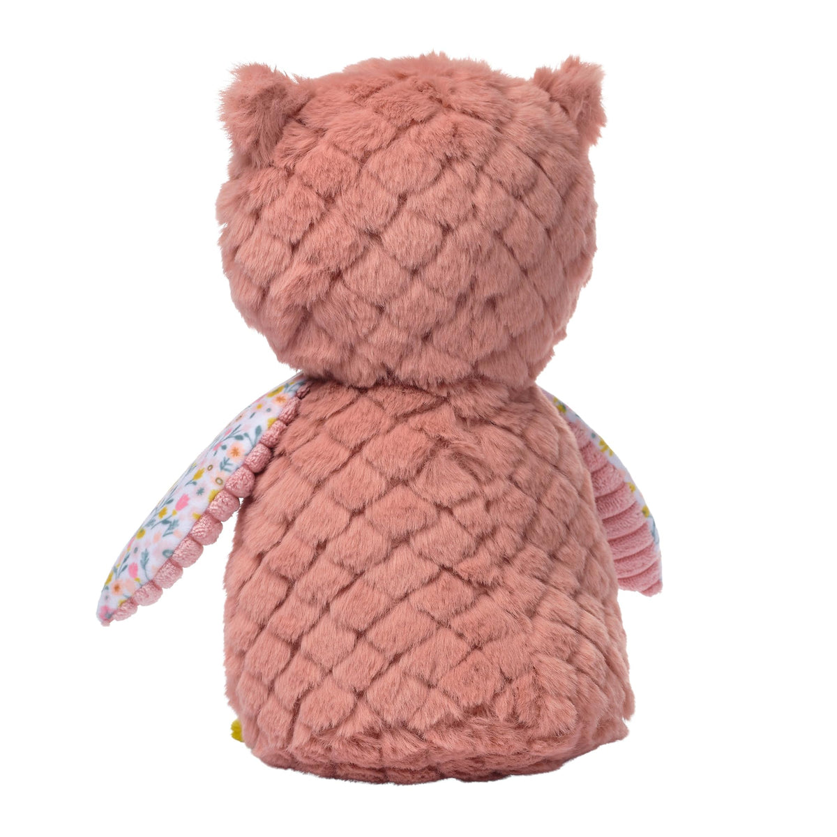 Lambs & Ivy Little Garden Textured Floral Plush Owl Stuffed Animal Toy