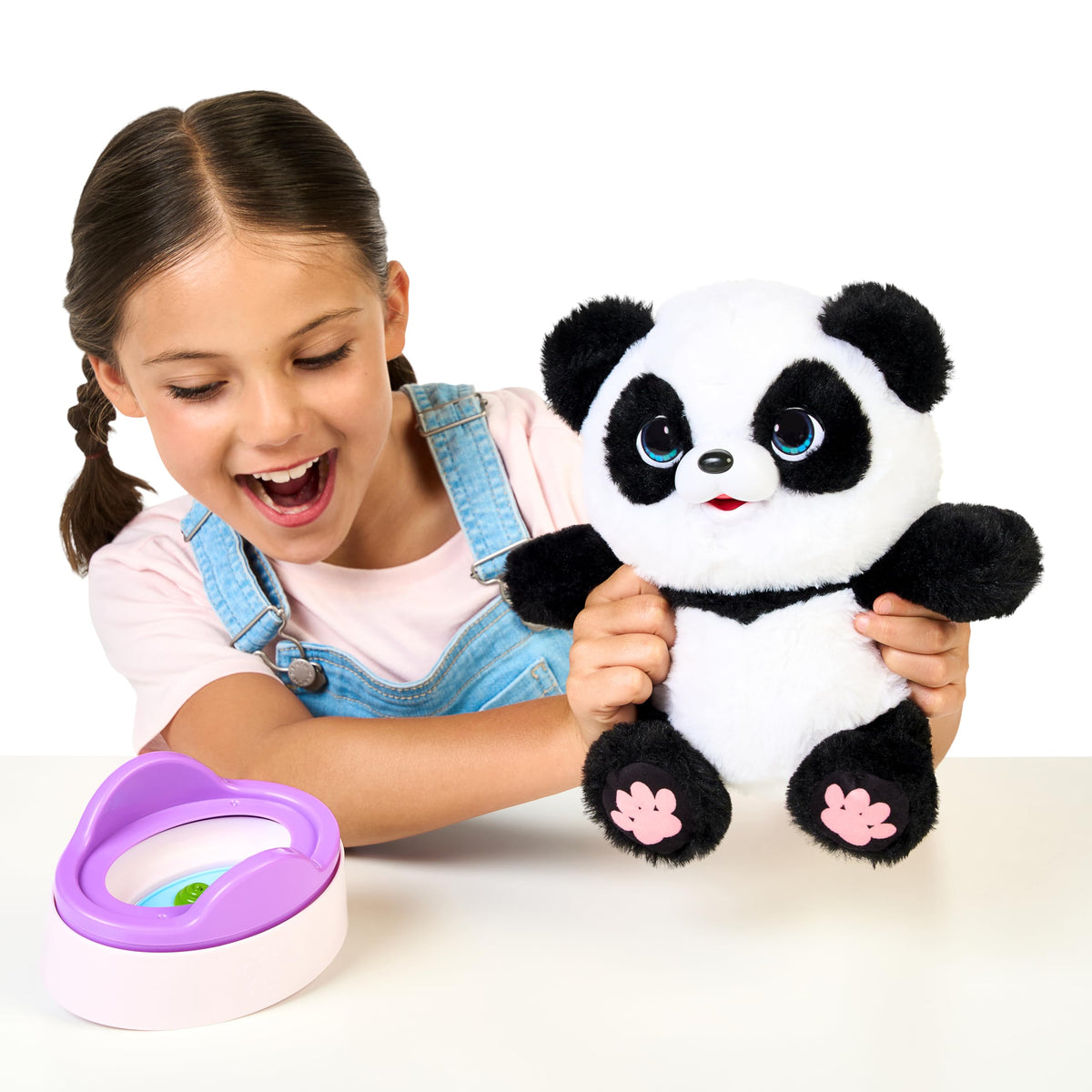 Little Live Pets My Baby Panda Toys ChuChu Plush - Interactive Sounds, Feeding, Potty Dance - Ages 4+, Electronic Pets