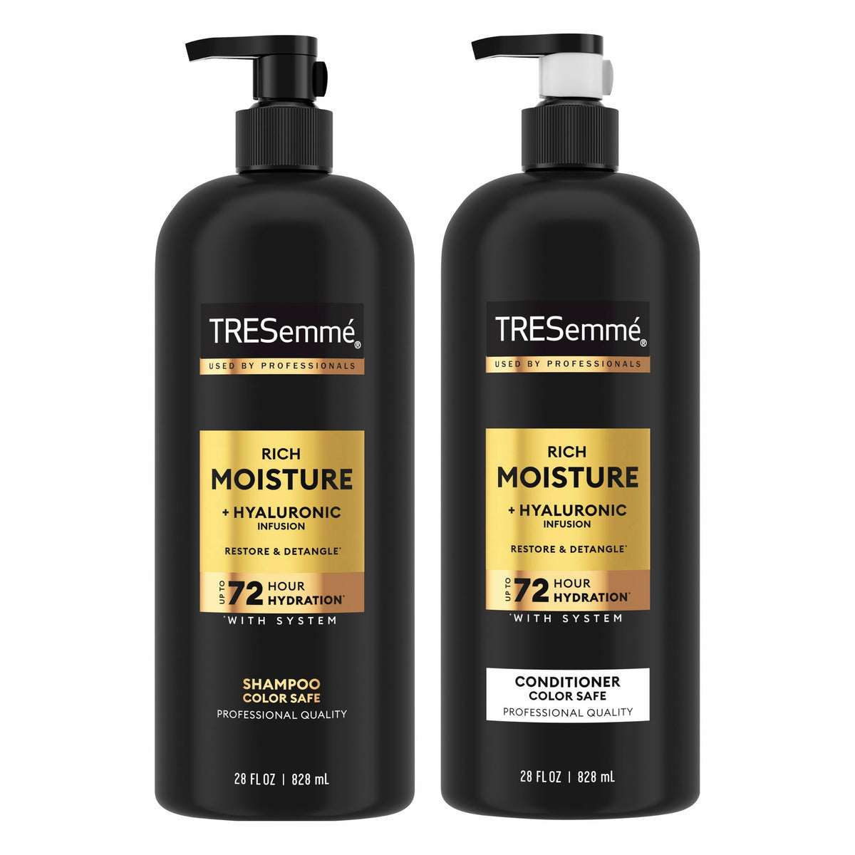 TRESemmé Rich Moisture Hydrating Shampoo & Conditioner Set 28 oz 2 Pack
