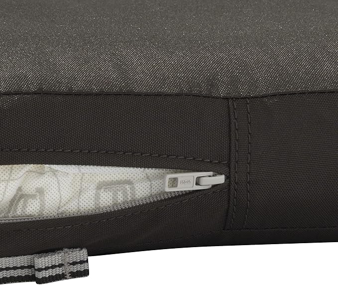Classic Accessories Ravenna Water-Resistant 21 x 21 x 3 Inch Patio Seat Cushion, Espresso