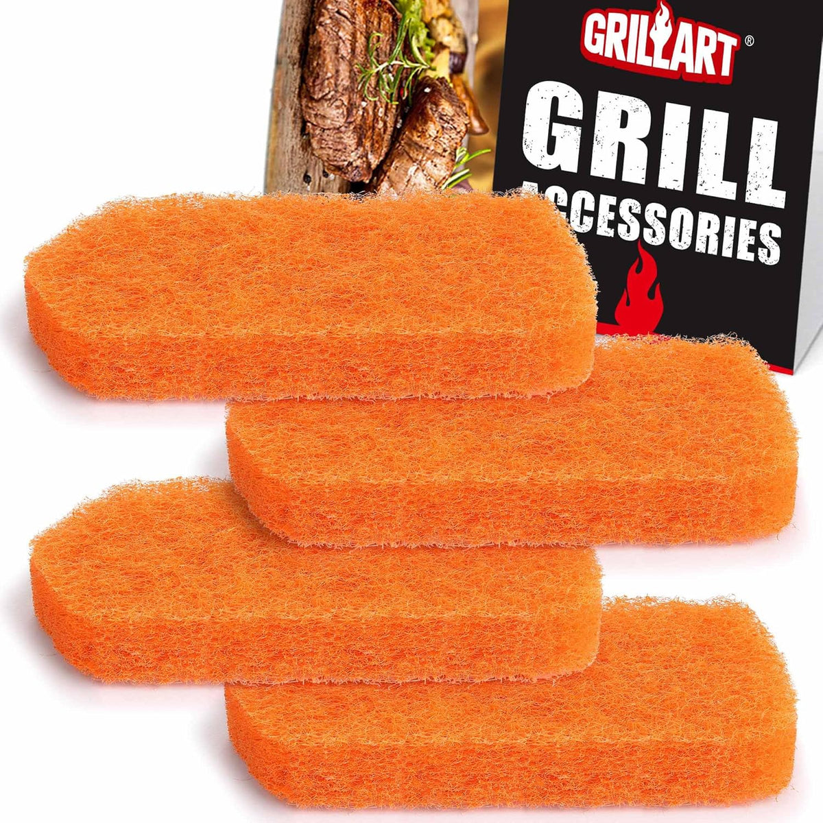 GRILLART Griddle Cleaning Kit for Blackstone, Replacment Scouring Pads(Scour Pads 4PCS)