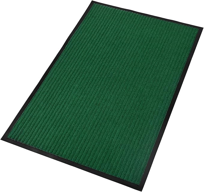 fani Heavy Duty Large Outdoor Indoor Entrance Doormat Grass Green Waterproof Low Profile Entrance Rug Front Door Mat Patio Anti-Skid Rubber Back, 31x47 inch (Grass Green)