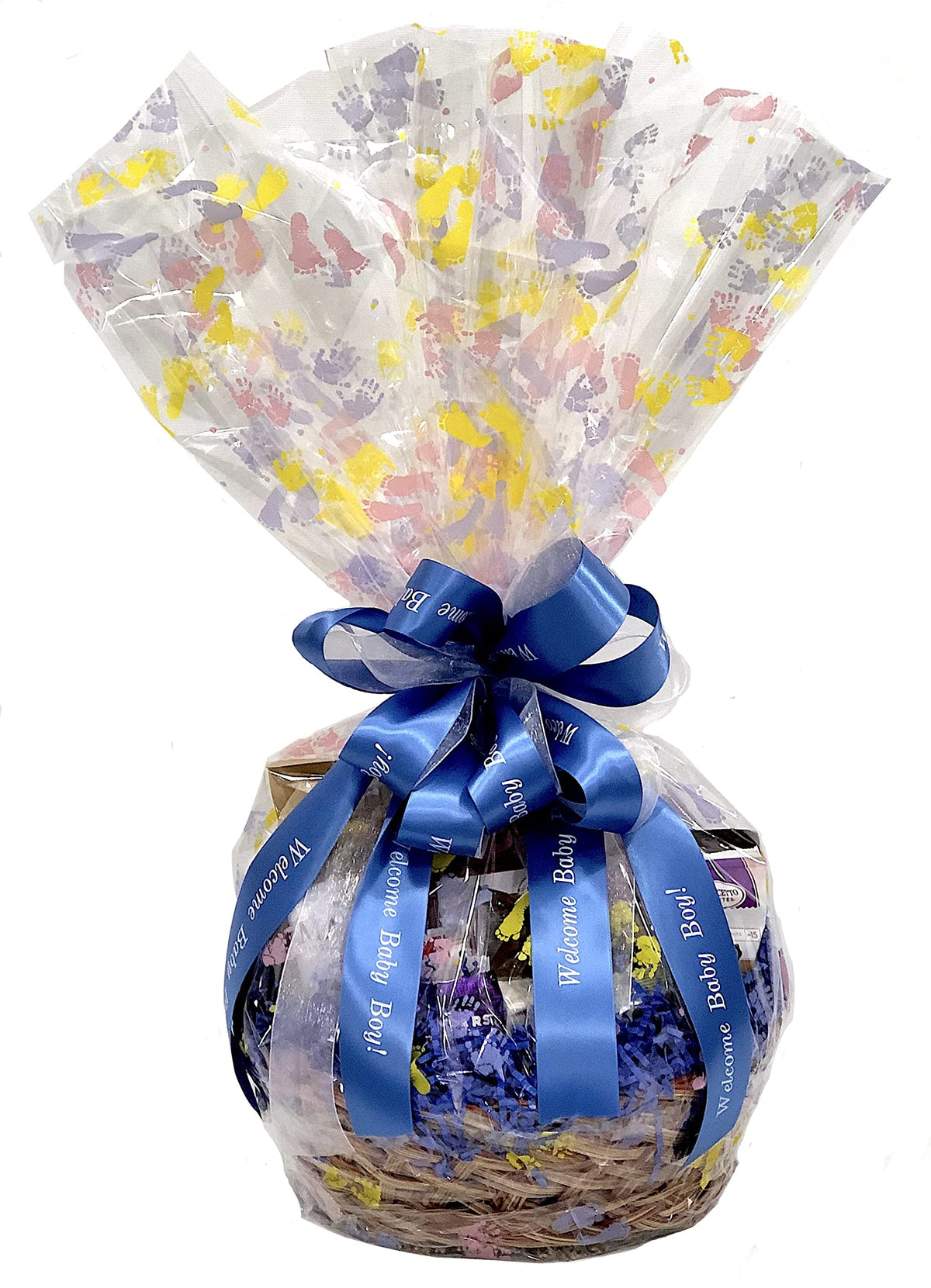 Hand-Crafted 22 Piece customizable chocolate gift basket of gourmet chocolates, cookies, and crunches. Tasty treats selected for businesses, clients