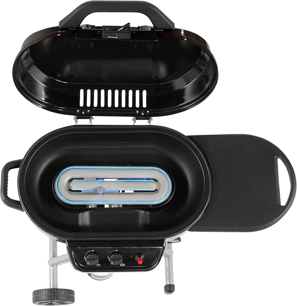 Coleman RoadTrip 225 Portable Propane Grill, 2-Burner Gas Grill with Matchless Ignition & Adjustable Temperature Control, 11,000 BTUs of Power for Grilling, Tailgating, Camping, BBQ, & More
