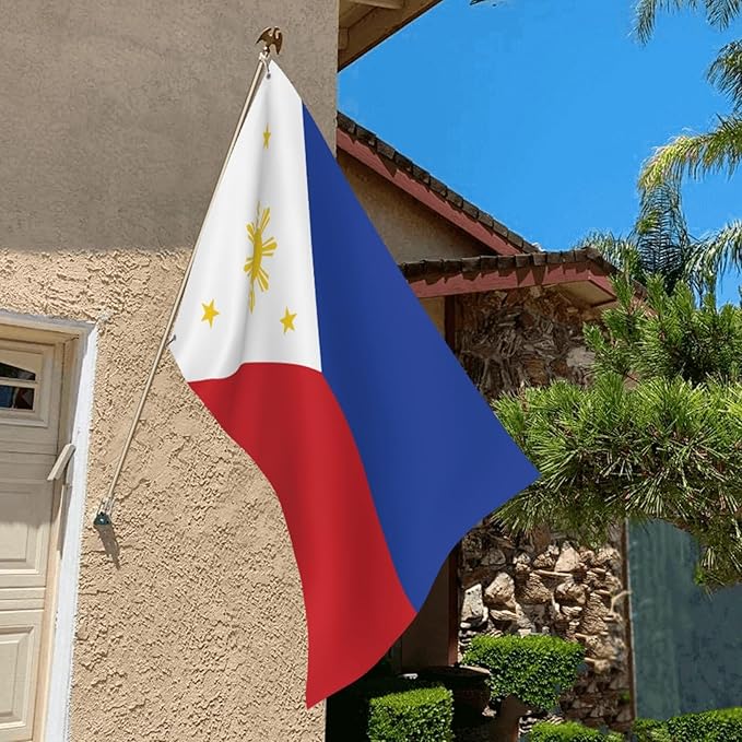 Philippines Philippinese Flag Garden Yard House 2x3 ft Flags Double Sided Print Banner Indoor Outdoor Party Home Decorations for Boat Dorm House Balcony