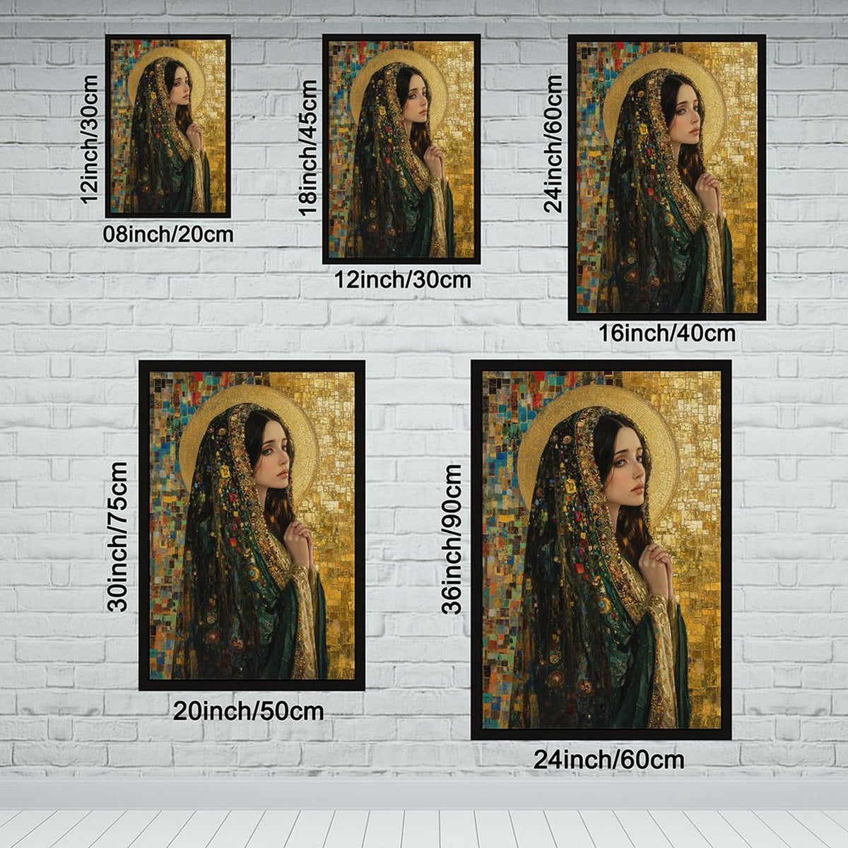 Mary Magdalene Catholic Wall Art Saint Portrait Sacred Woman Spiritual Icon