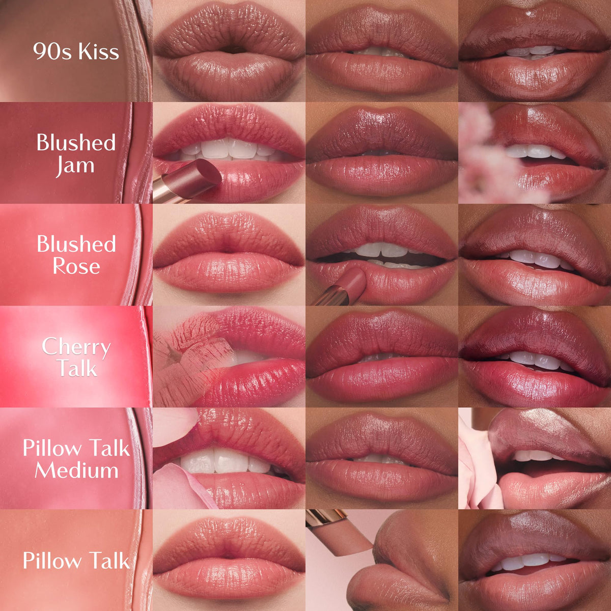 Charlotte Tilbury Pillow Talk Blush Balm Lip Tint - Buildable Sheer Tint
