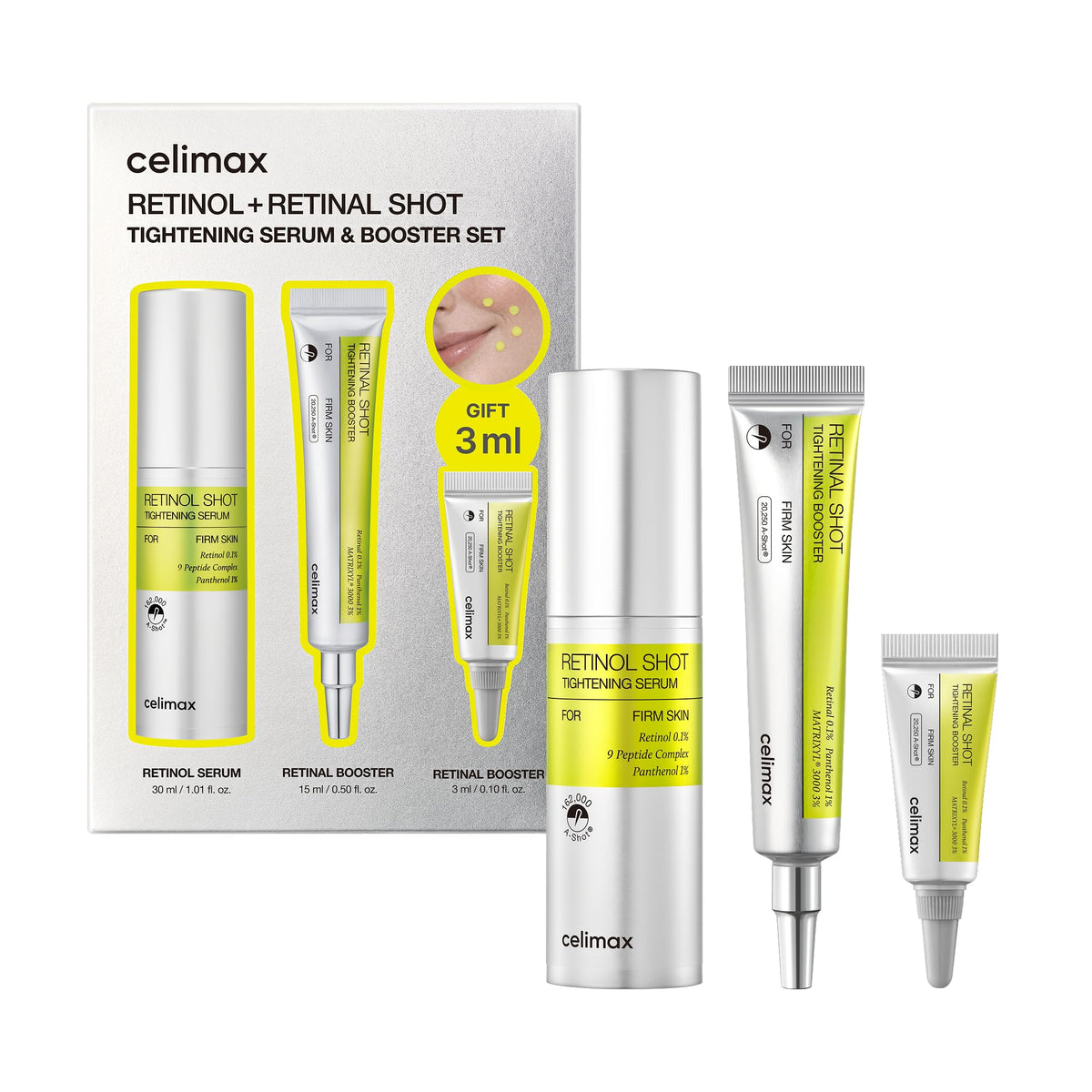 celimax The Vita A Retinal Shot Tightening Booster (Global Set, 1.61 fl.oz)