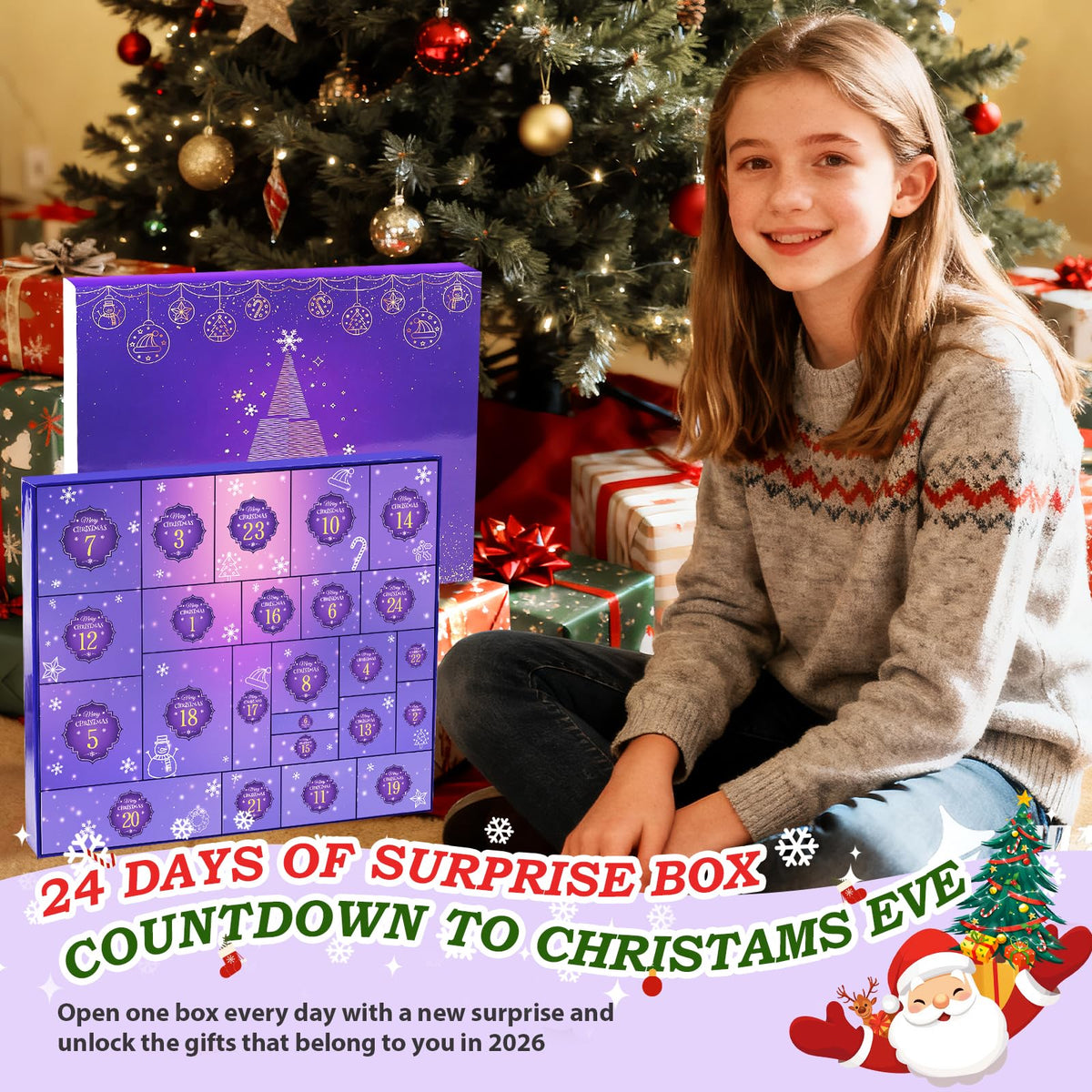 FUSPWEAO Advent Calendar 2026 Adult Women, 24 Days of Christmas Spa Gifts