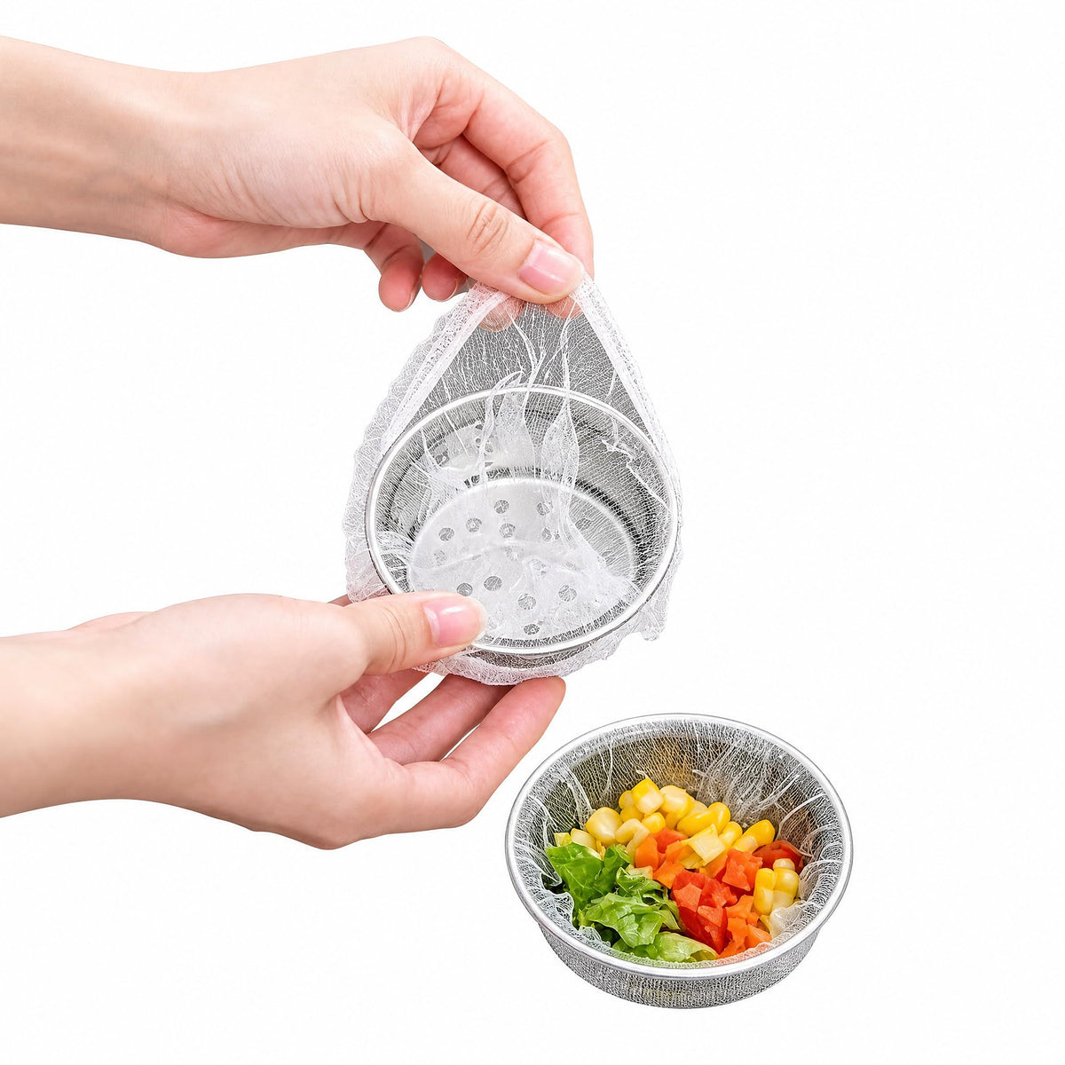 200 PCS Disposable Kitchen Sink Drain Cover for Easy Cleanup