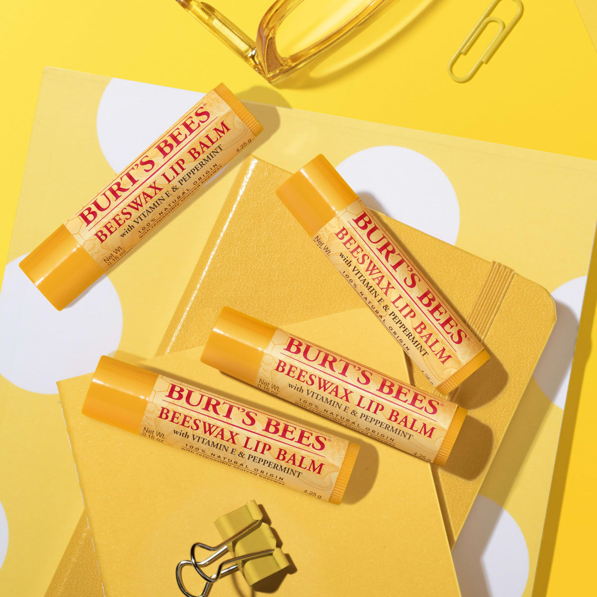 Burt's Bees Lip Balm, Original Beeswax, 0.15 oz., 12 Tubes