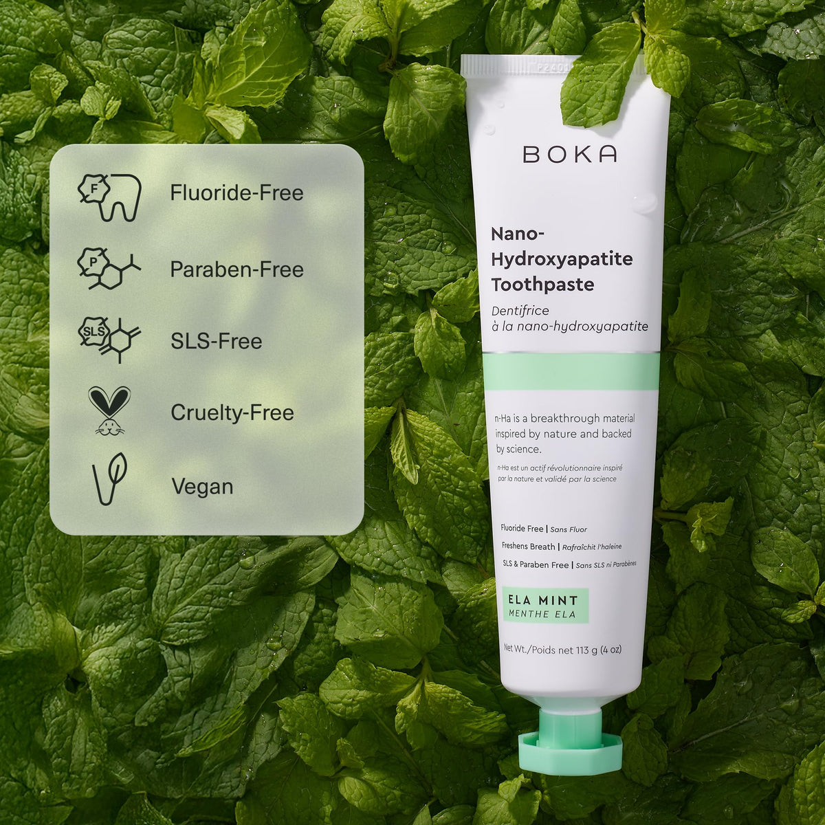 Boka Toothpaste - Nano Hydroxyapatite Toothpaste, Fluoride Free Toothpaste