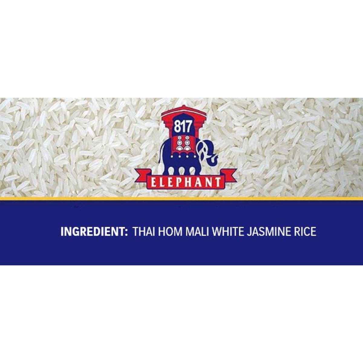 817 Elephant Thai Hom Mali Jasmine Rice, 15 lb – Fragrant Long-Grain