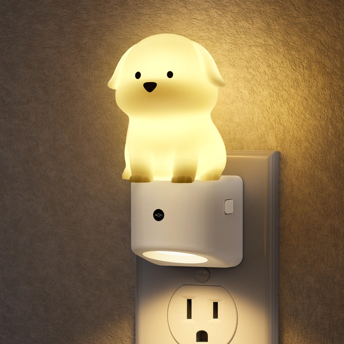 DORESshop Night Light for Kids,3D Cute Puppy Kids Night Light with Sensor