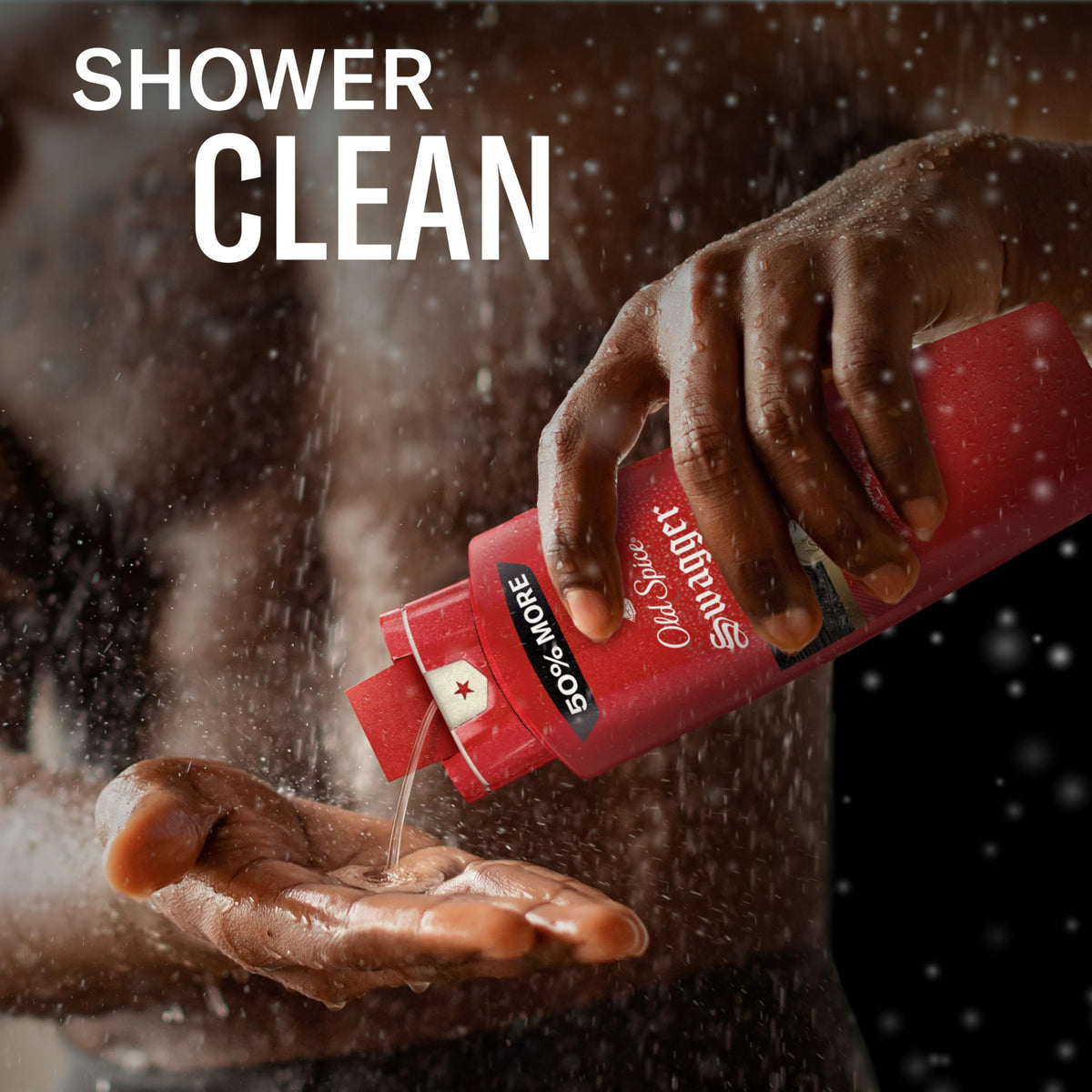Old Spice Refreshing Body Wash for Men, 3X Defense, 24/7 Shower Fresh with Long Lasting Scent, Red Collection, Swagger with Cedarwood Scent, 16 oz (Pack of 4)