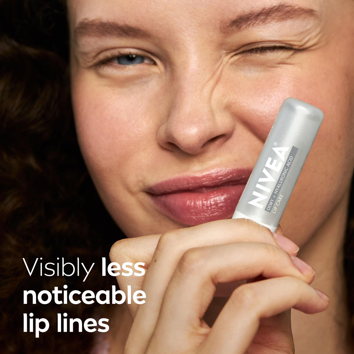 NIVEA Dewy and Hyaluronic Acid Lip Care, Moisturizing Lip Balm, 4 x 0.18 OZ