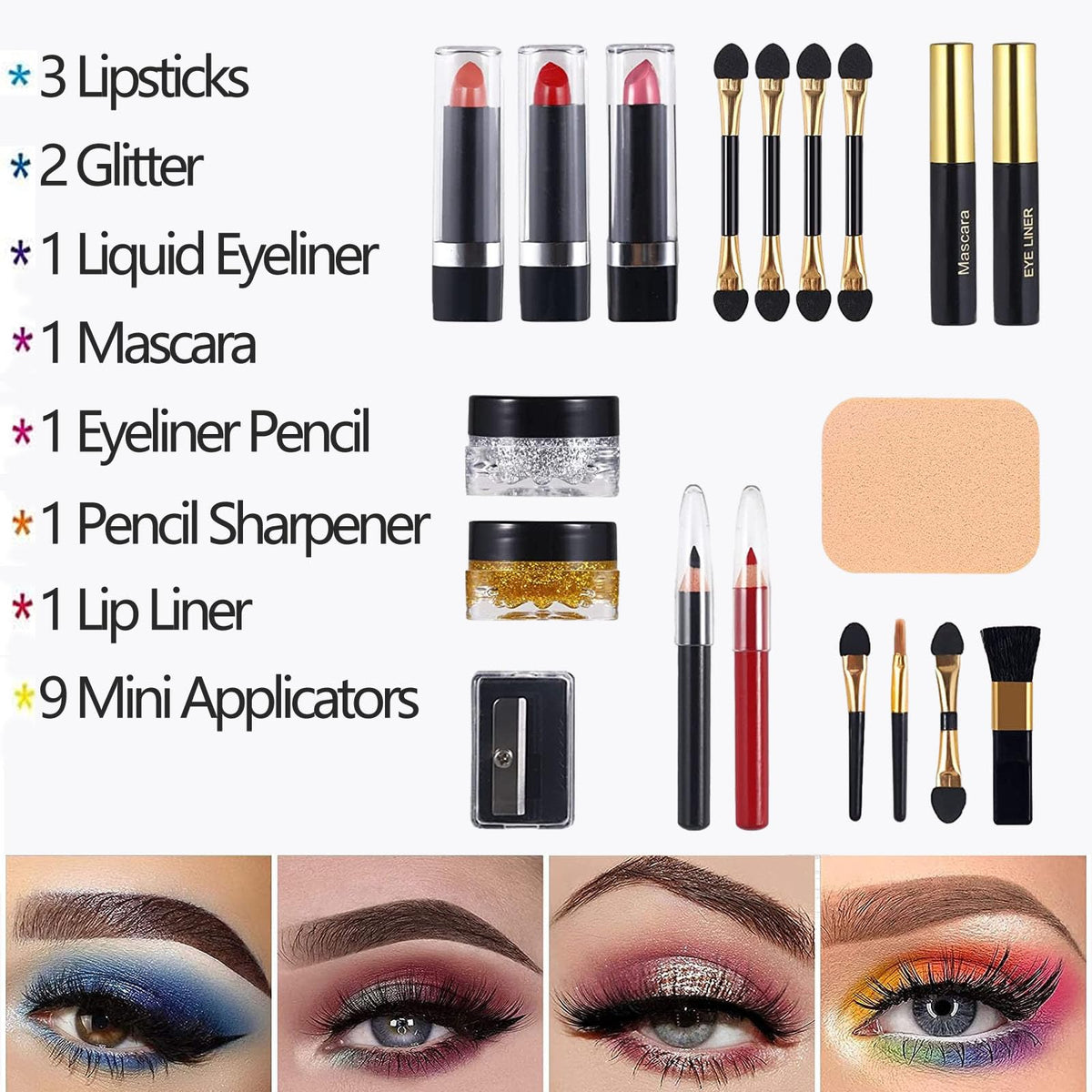MISS ROSE M 58 Color Professional Makeup pallet, Makeup Kit for Women Full Kit, All In One Make up Kit Set, Makeup Gift Set for women girls (331Y)