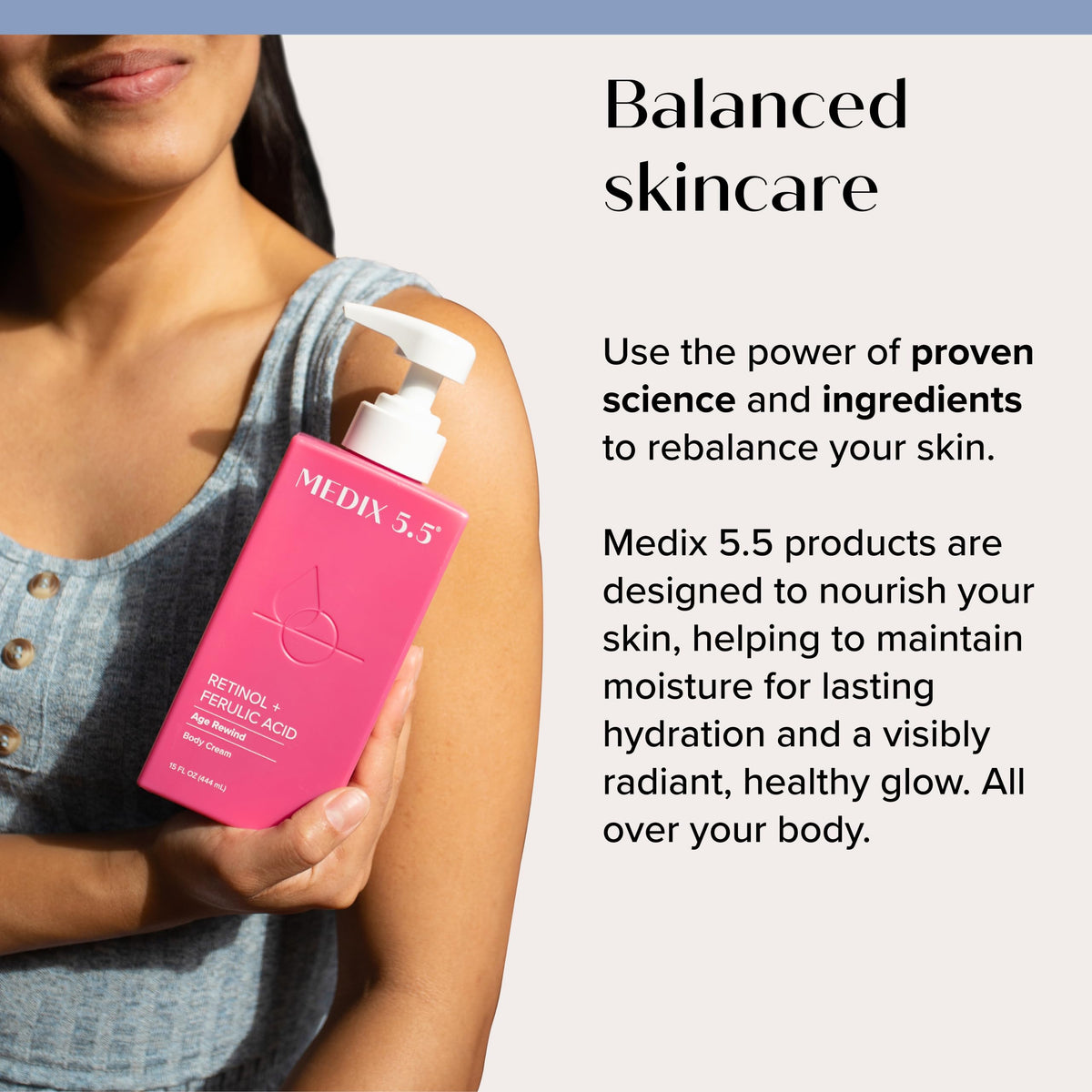 Medix 5.5 Retinol Body Lotion Firming Moisturizer | Crepey Skincare Treatment | Retinol Body Cream | Anti Aging Firming Cream For Women Targets Look Of Crepe Skin, Wrinkles, & Sagging Skin, 2-Pack
