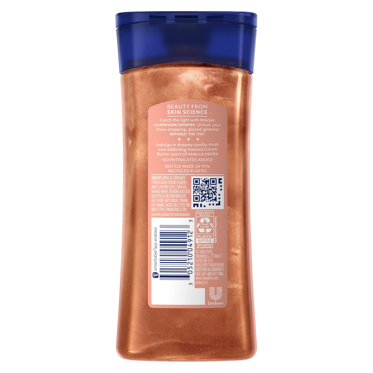 Vaseline Glazed and Glisten Sunlit Glow Body Gel Oil Shimmering 6.8oz 1ct