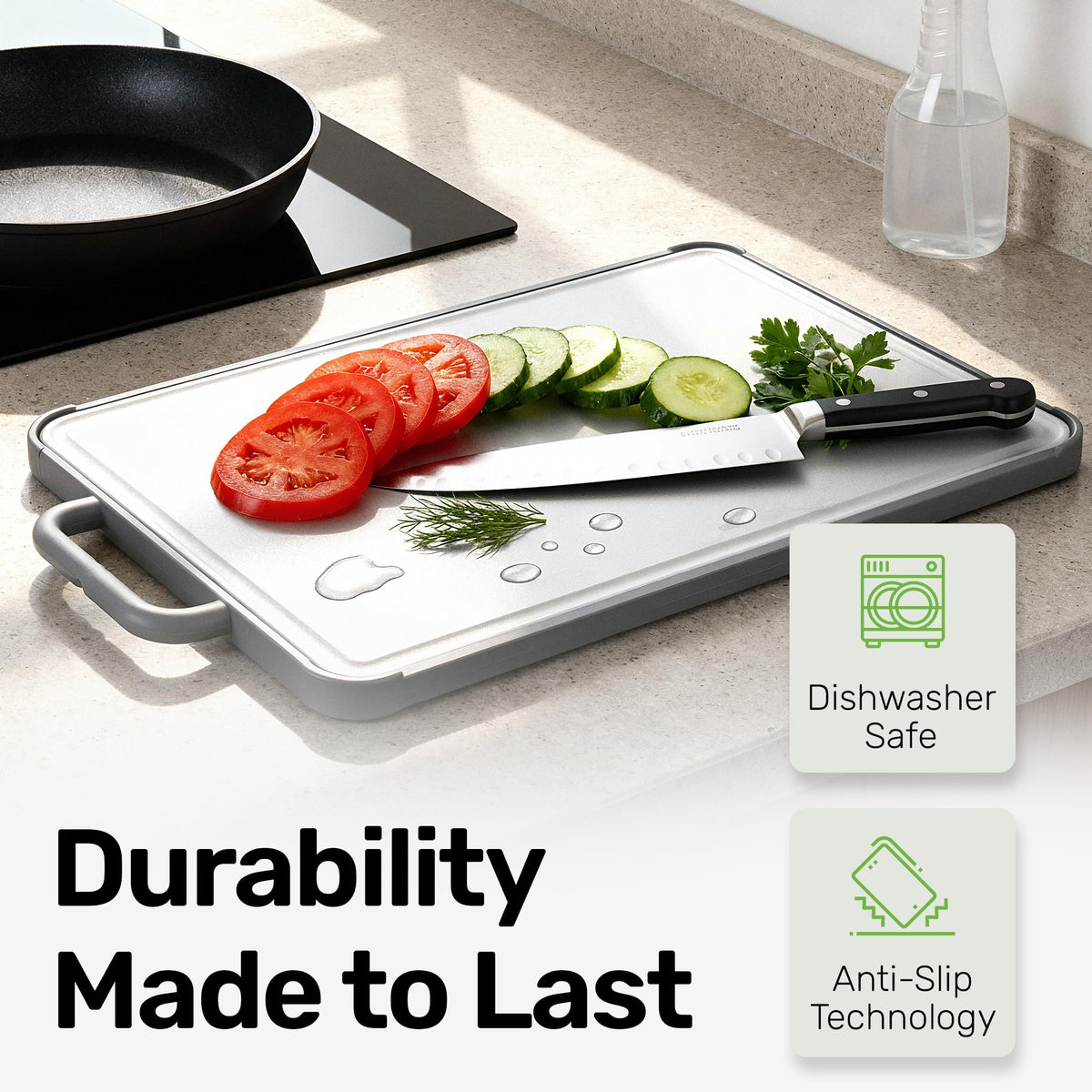 Chopzilla XL Double Sided Titanium Cutting Board - 15.75" x 10.5"