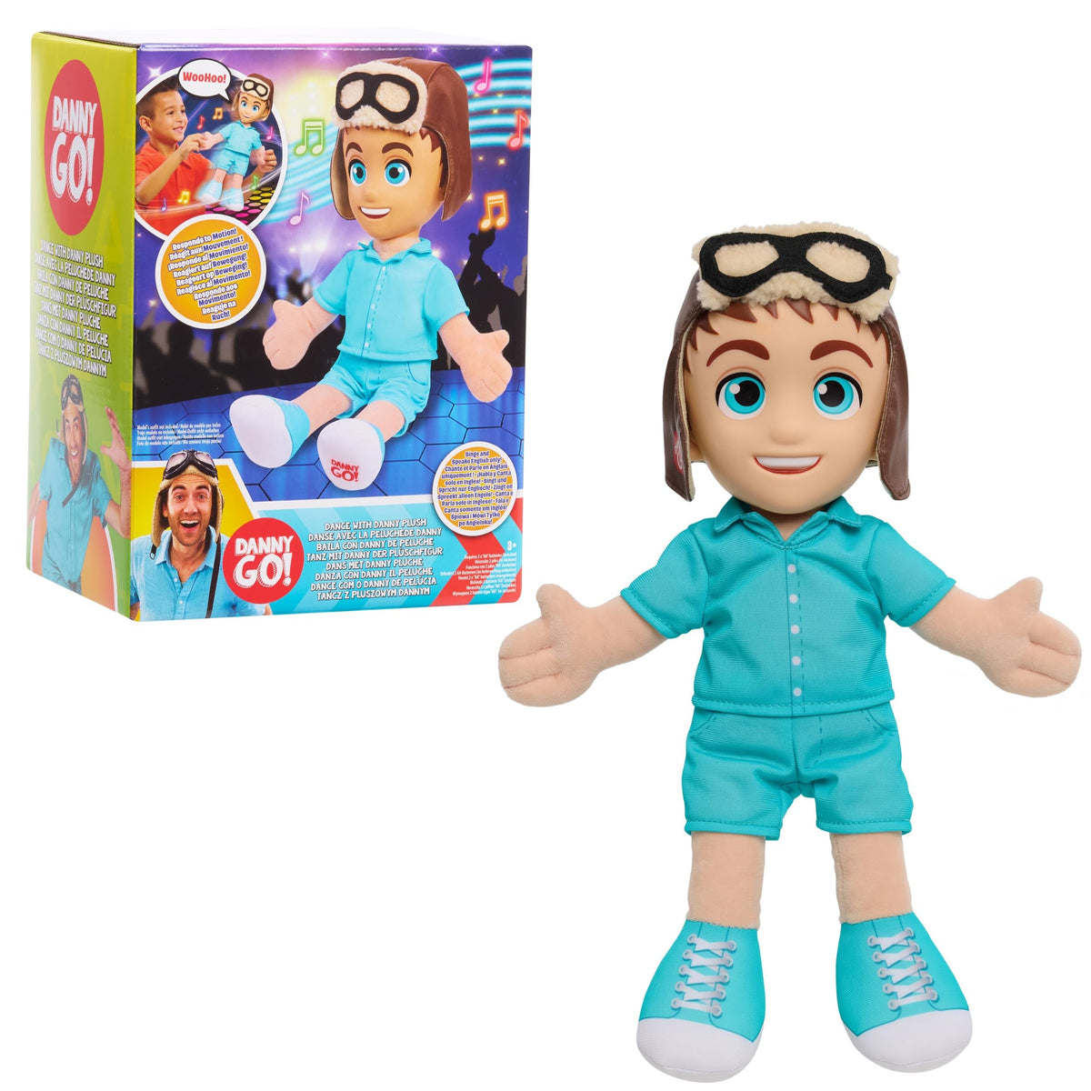 Danny Go! Dance with Danny Interactive Plush, Motion-Activated Dancing Toy