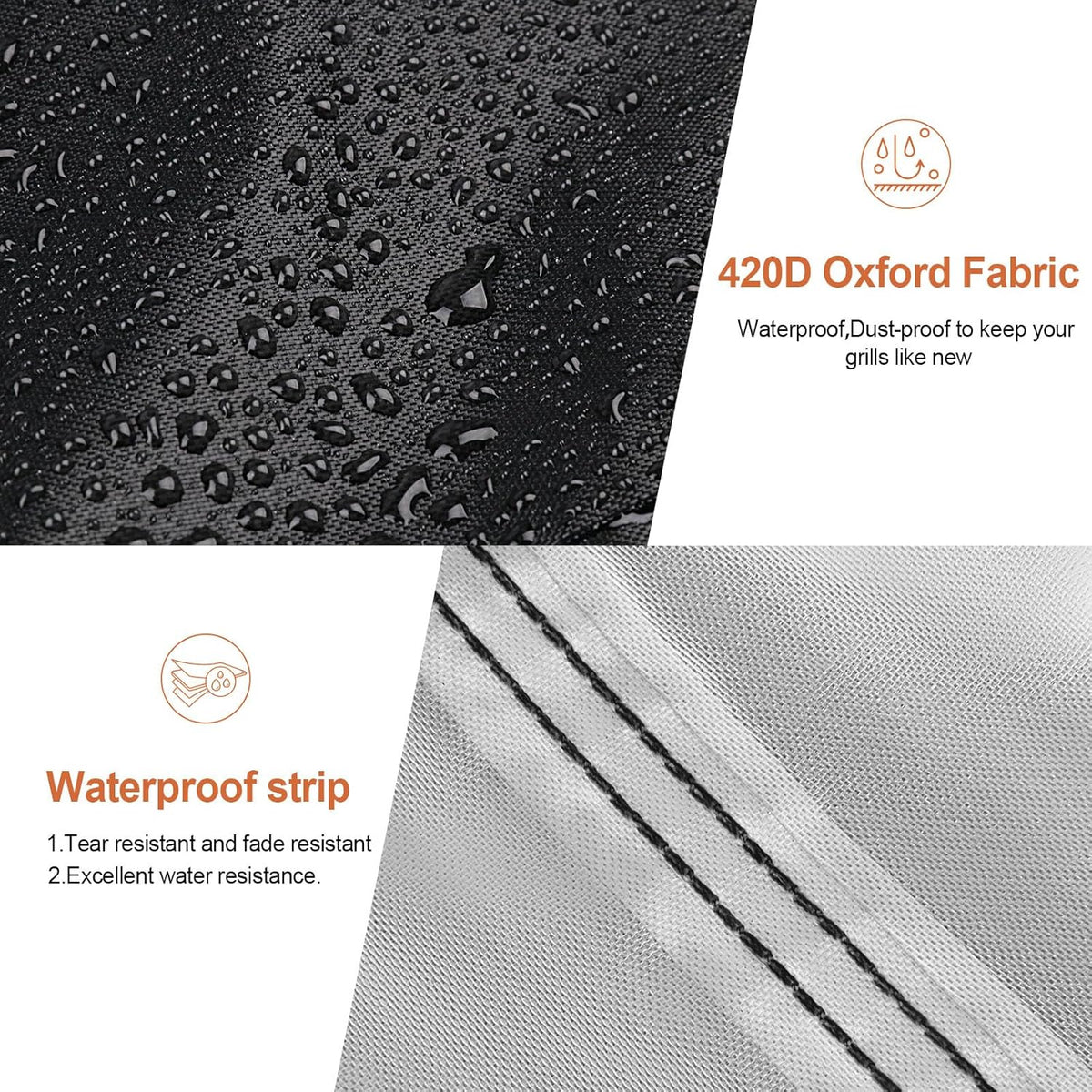 Grills Cover for Charbroil Performance Small Grill - CB1250116P6, Waterproof Gas Charcoal Smokers Grill Covers-32 W x 23" D x 40" H