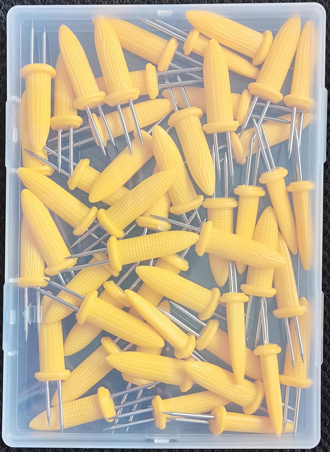 Corn on The Cob Holders, Stainless Steel Heat Resistant Non Slip Barbecue Corn Prongs Skewers for BBQ, Cooking, Birthday Party (50,3.54IN)
