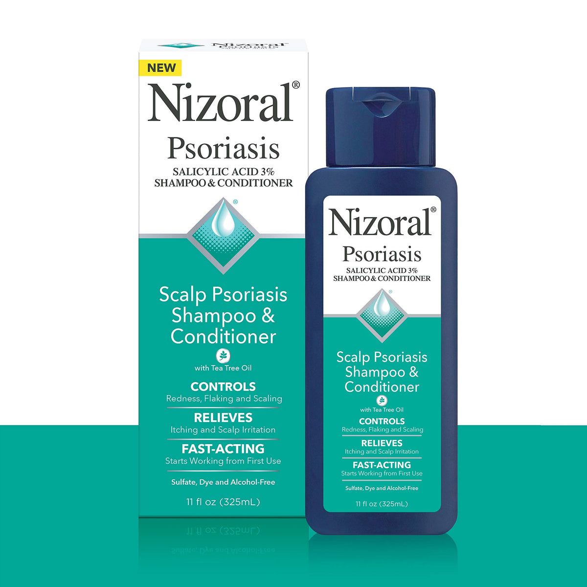 Nizoral Psoriasis Shampoo & Conditioner, 11 Oz, Gentle Scalp Treatment