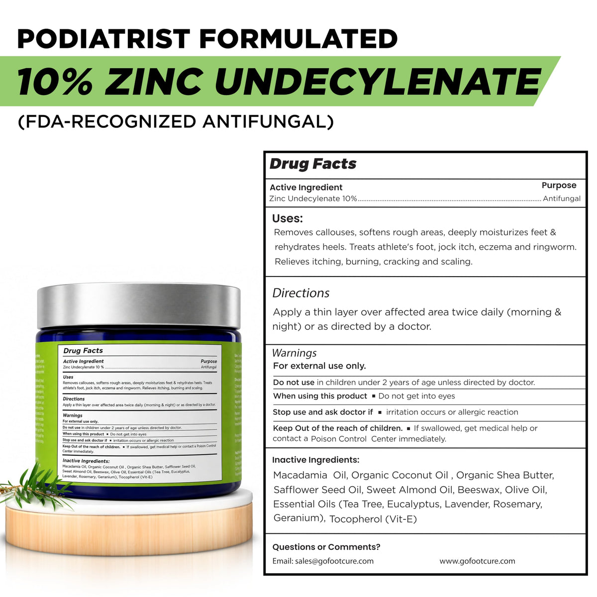 Antifungal Cream for Athletes Foot, Jock Itch, Ringworm, Dry Cracked Heel